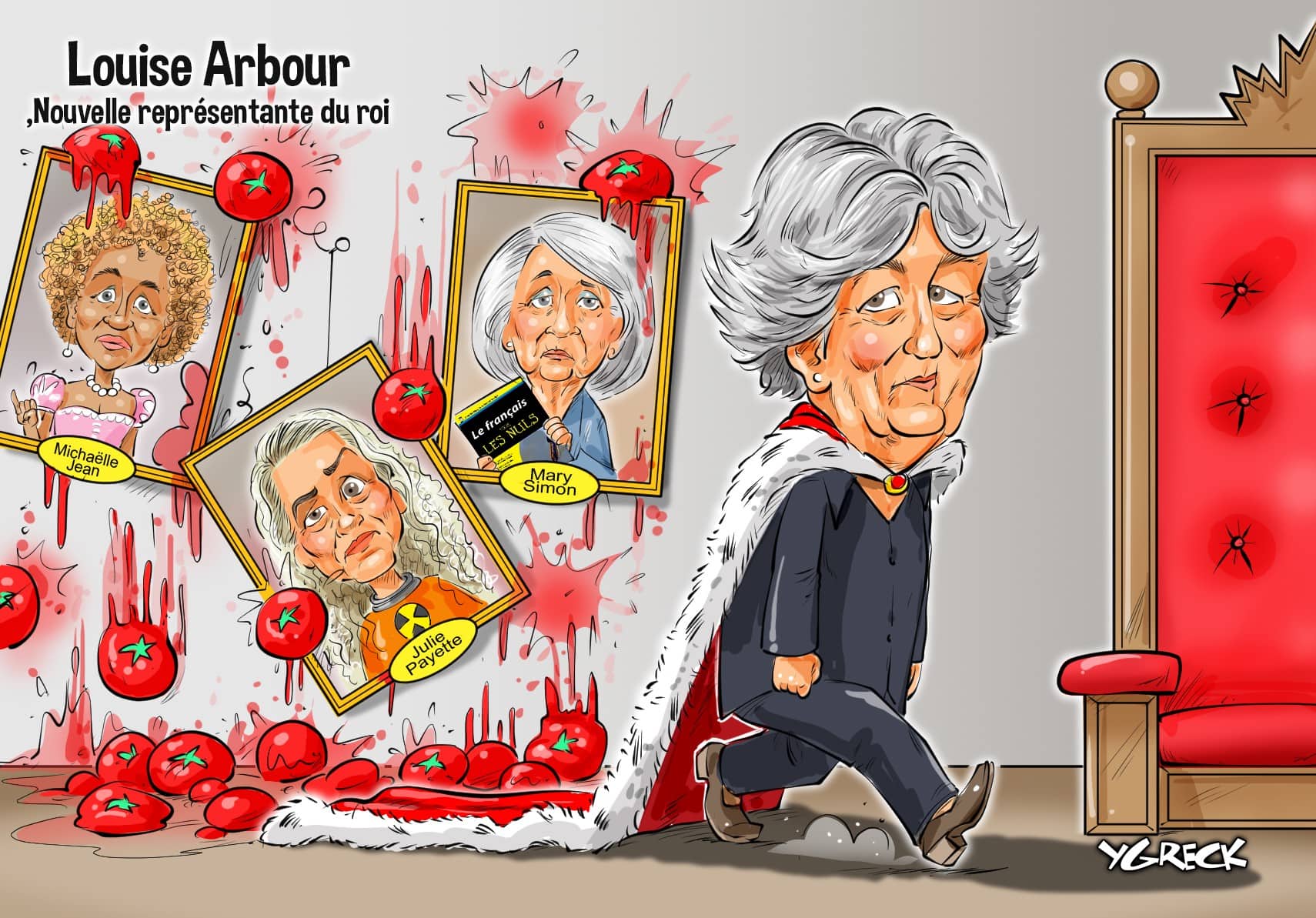 La caricature d'Ygreck