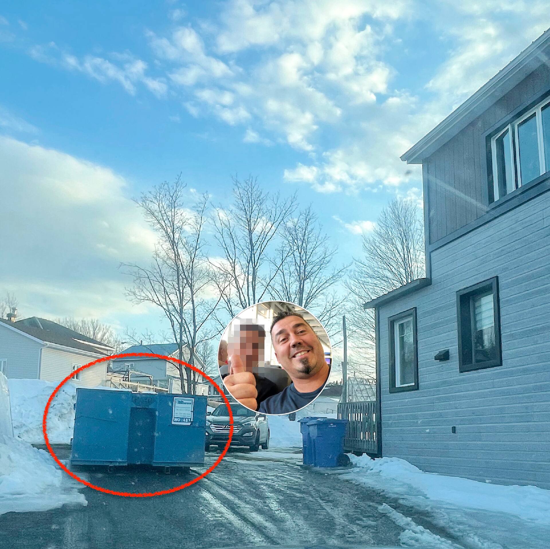 &laquo;&Ccedil;a ne sera pas dr&ocirc;le&raquo;: il expulse sa tante et la harc&egrave;le avec un conteneur