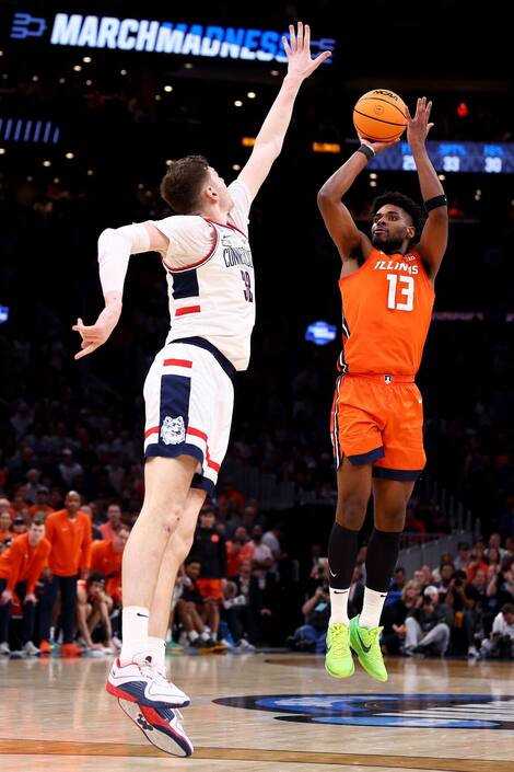 Quincy Warrior in action during March Madness.