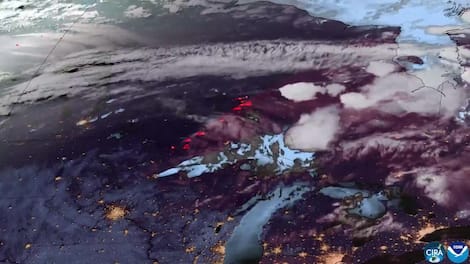Wildfires are rapidly breaking out in Minnesota and Ontario