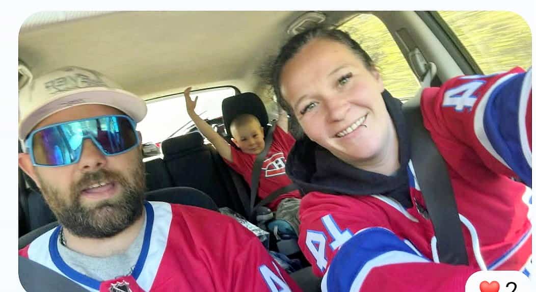 Marc Deslauriers, 36 ans, Sandra Simard, 36 ans, et leur fils Mavrick Deslauriers, 7 ans,  ont été victimes d'une collision frontale sur la route 329 dans les Laurentides.