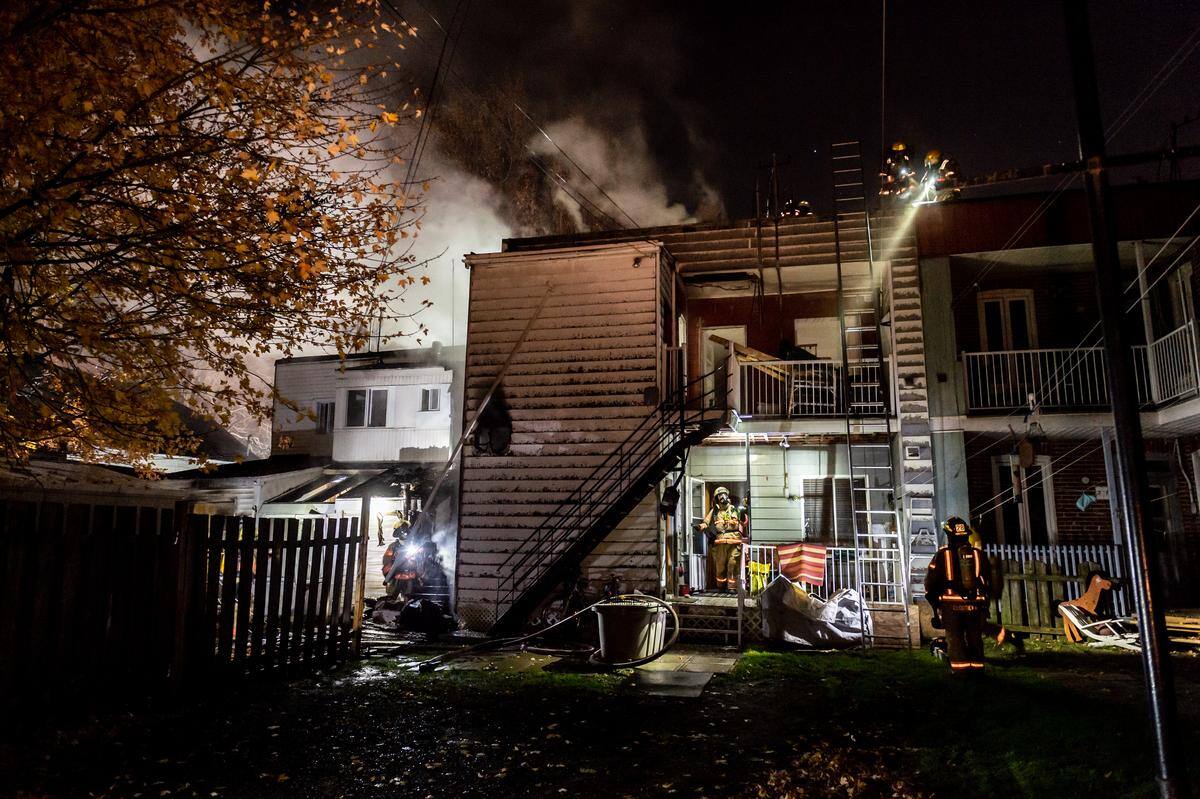 Pointe-aux-Trembles: incendie dans un b&acirc;timent r&eacute;sidentiel