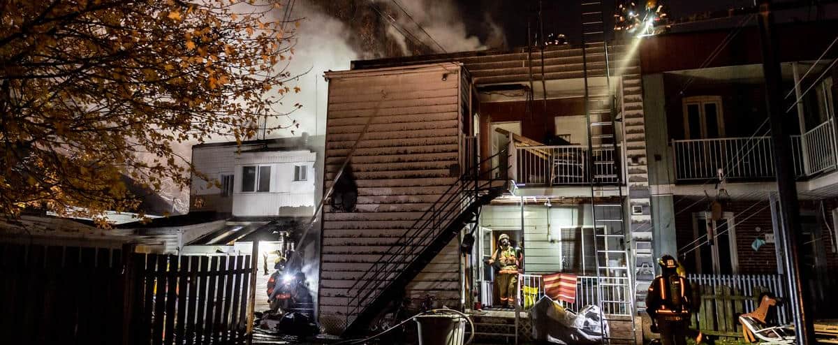Pointe-aux-Trembles: incendie dans un bâtiment résidentiel
