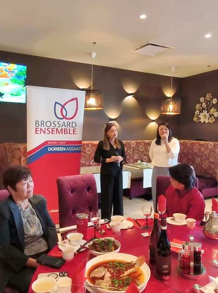 Une soir&eacute;e partisane organis&eacute;e par une richissime femme d&rsquo;affaires d&rsquo;origine chinoise pour la mairesse de Brossard