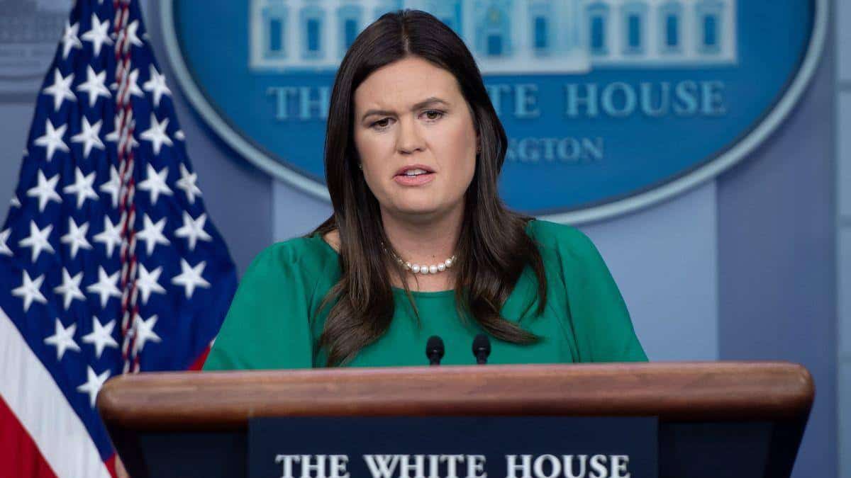 Sarah Sanders, former Trump spokeswoman, and governor-elect of Arkansas Sarah Sanders, former Trump spokeswoman, and governor-elect of Arkansas