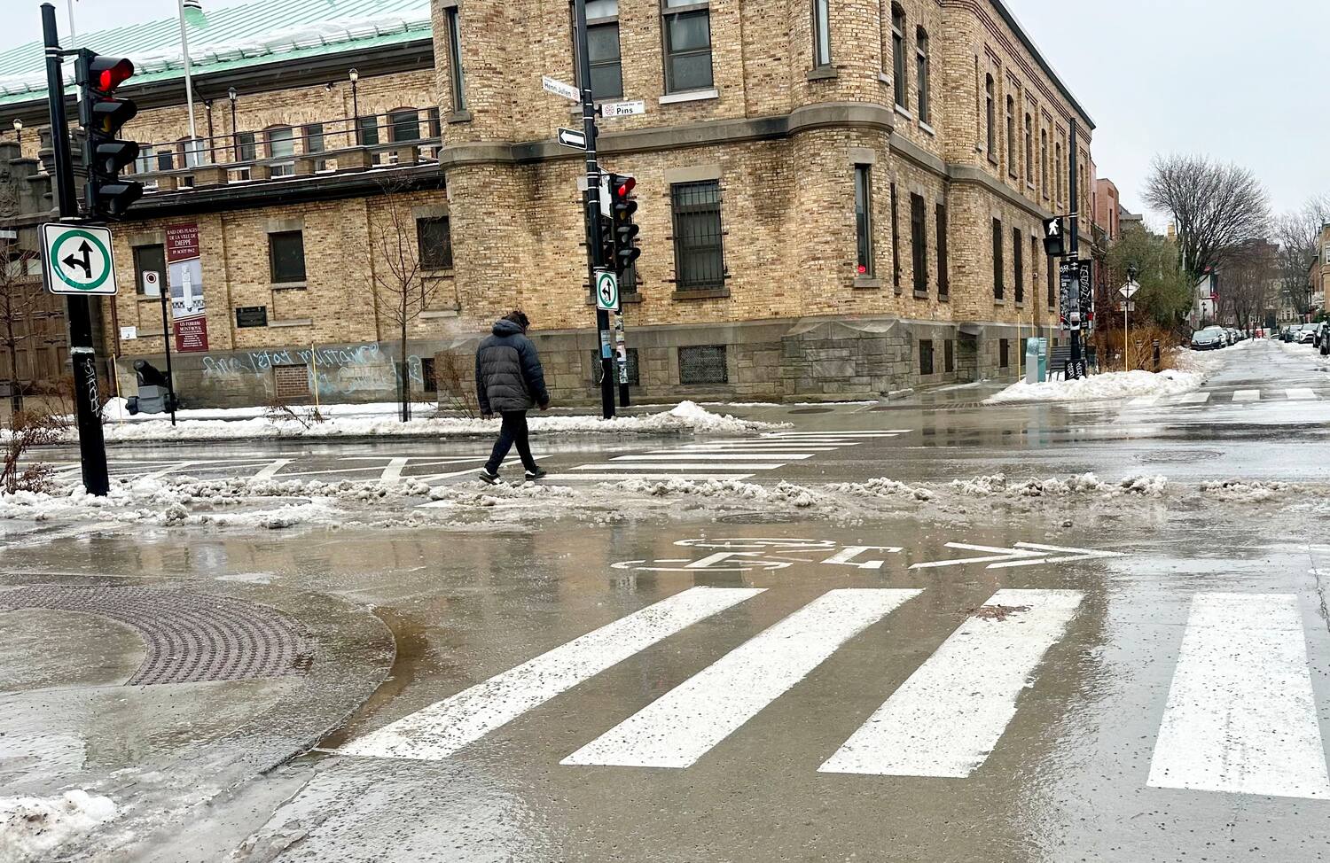 Les nouvelles intersections anti-gadoue à Montréal: premier test réussi ...
