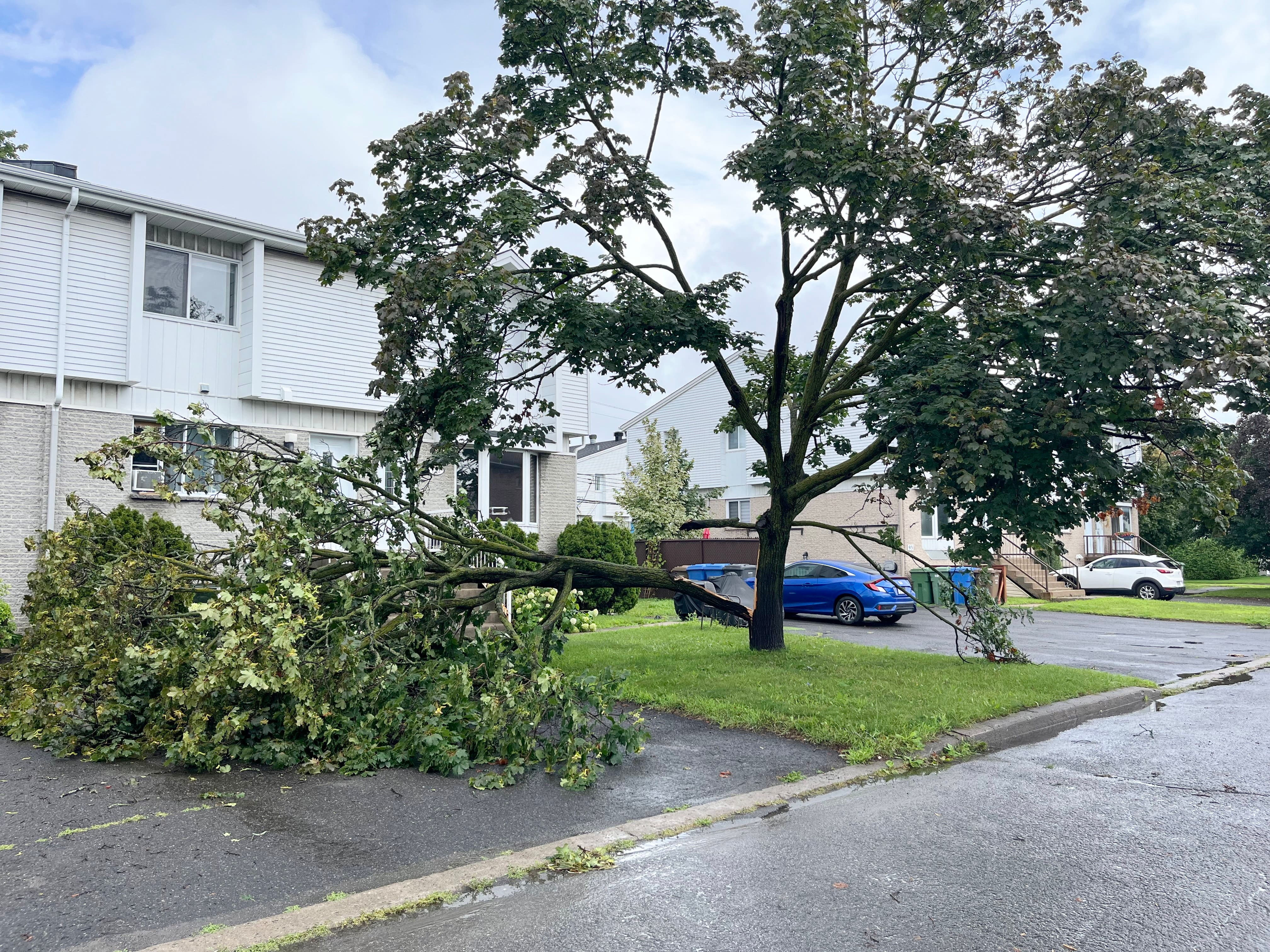 « Je me disais que ça devait être une tornade »: des évènements météorologiques intenses ont donné la frousse à des Québécois