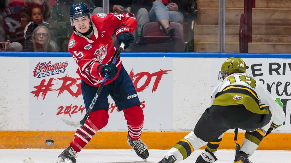 De 5 pi 10 po à 6 pi 3 po en deux ans: la progression de Beckett Sennecke fait rêver les équipes de la LNH