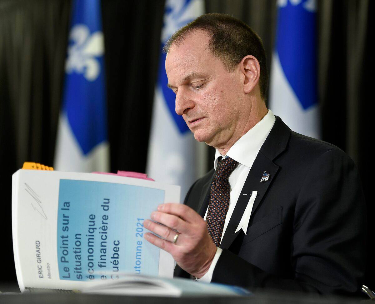 Eric Girard pr&eacute;sentera son budget le 22 mars