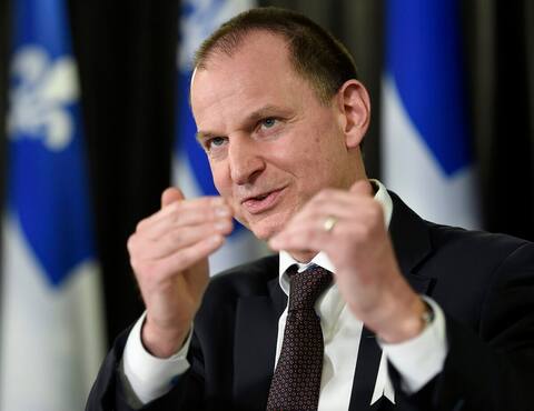 Finance Minister Eric Girard