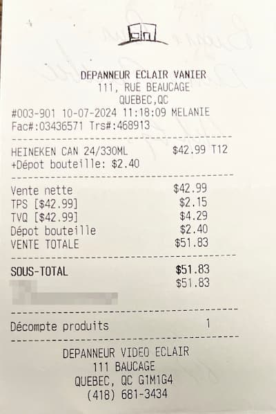 El 5 de julio de 2024, la construcción FTQ, dirigida por Éric Boisjoly (en Mortise), gastó $ 235.50 en el SAQ para ron, ginebra y una botella de escocés lagavulina 8 años por valor de $ 108.25.