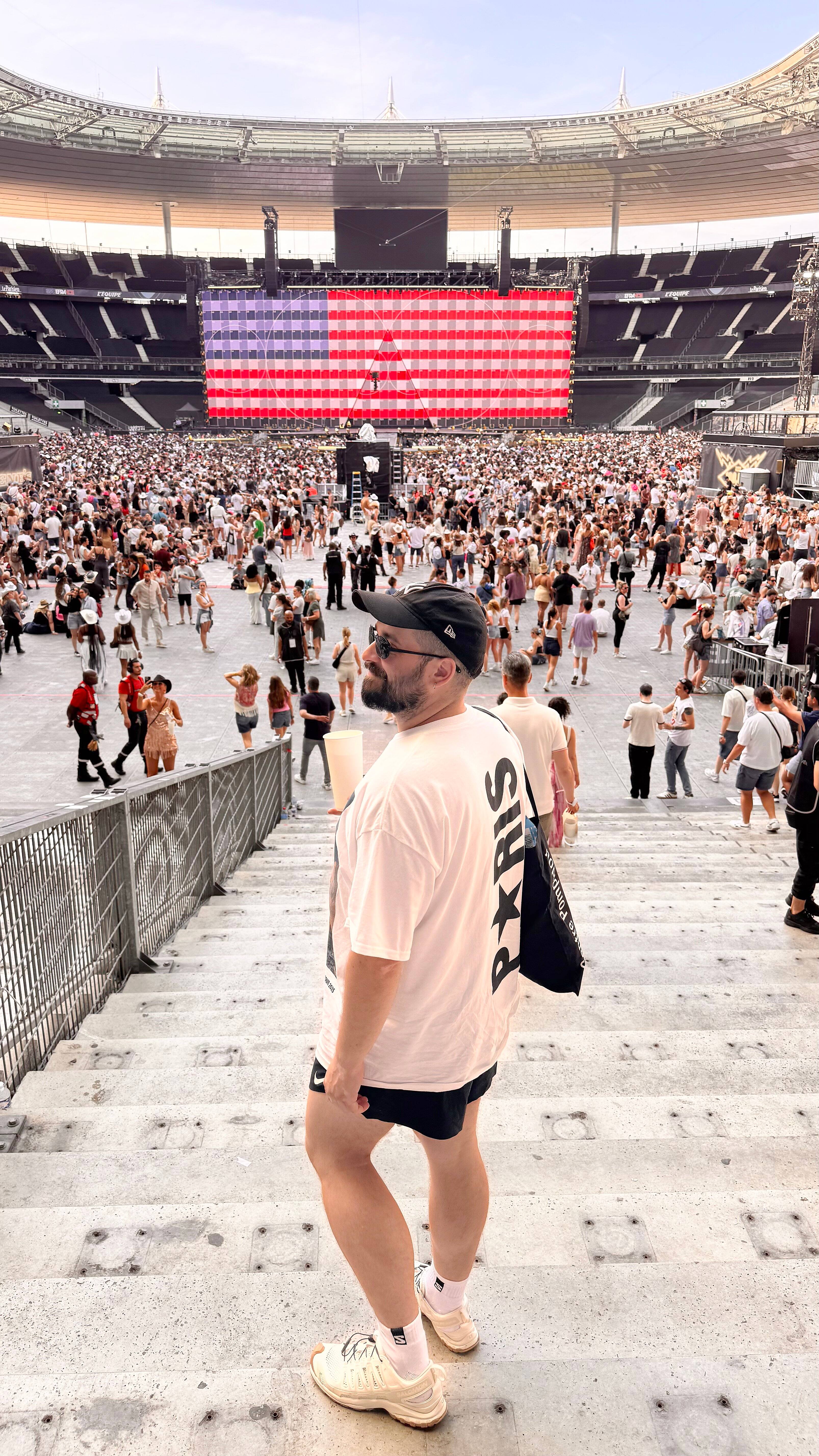 Karl Hardy à un concert de Beyoncé