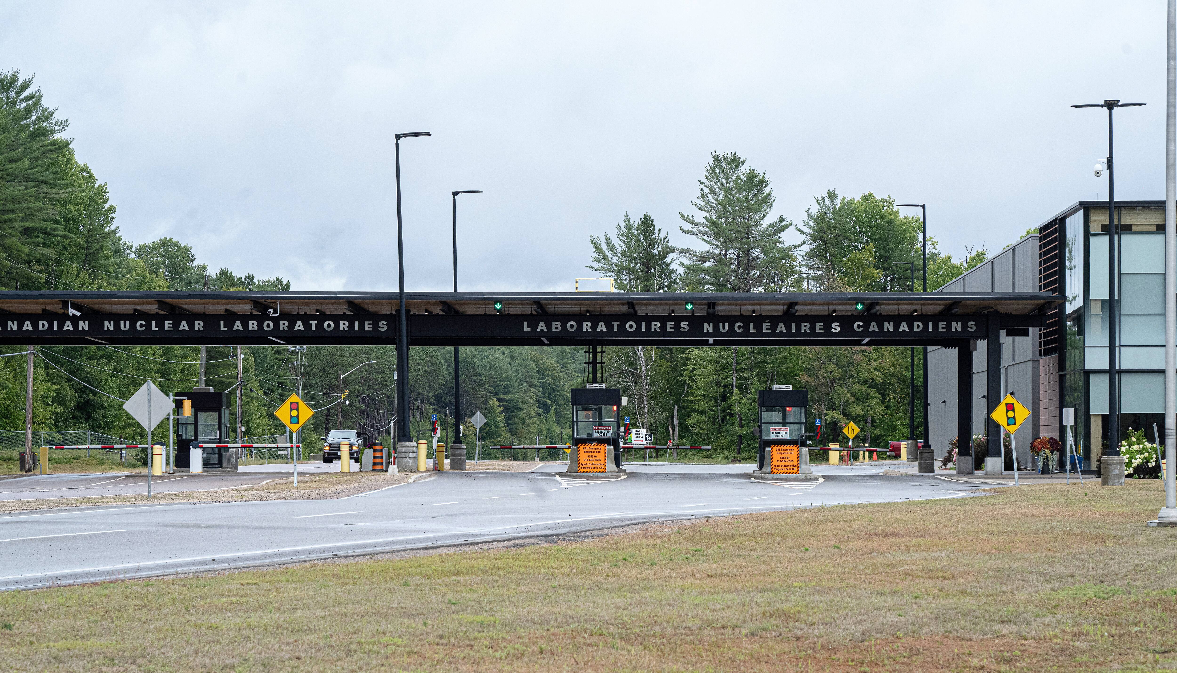 l'entrée de la centrale