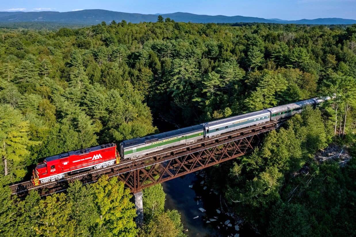 Sur les rails au Vermont
