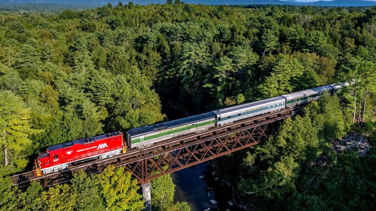 Sur les rails au Vermont