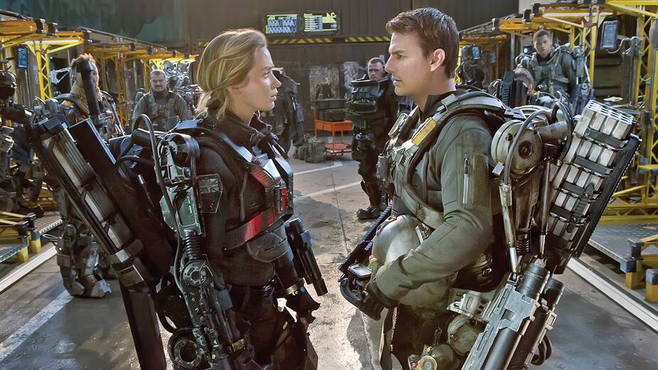 Emily Blunt et Tom Cruise.
