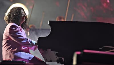 Alexandra Stréliski en las llanuras de Abraham el 8 de julio de 2024.