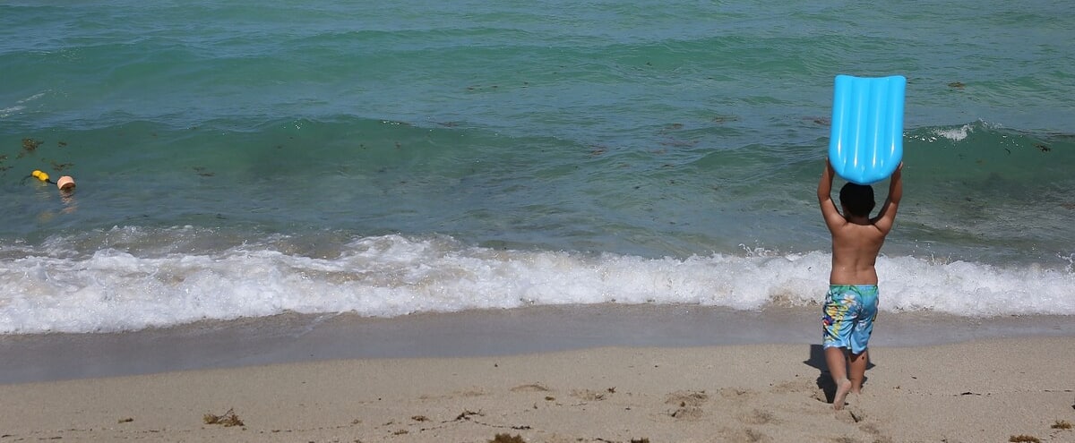 A child whose leg was amputated in a shark attack in Florida A child whose leg was amputated in a shark attack in Florida