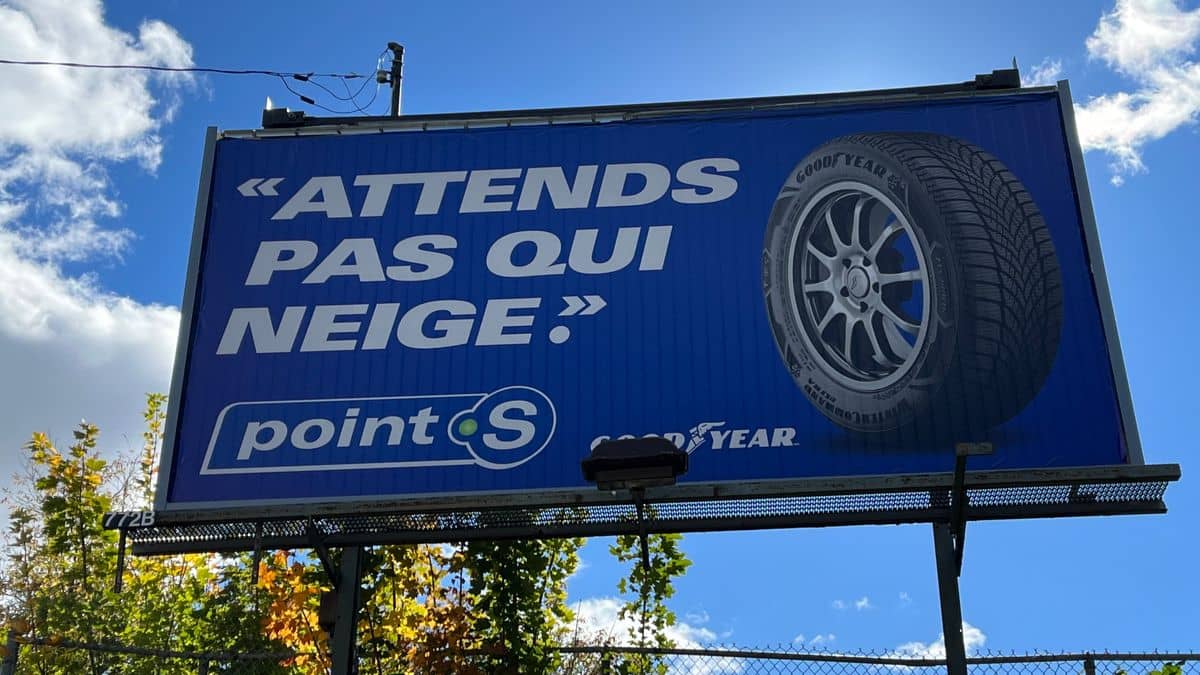 Le français et les affaires: dérapage linguistique dans une publicité de pneus d’hiver