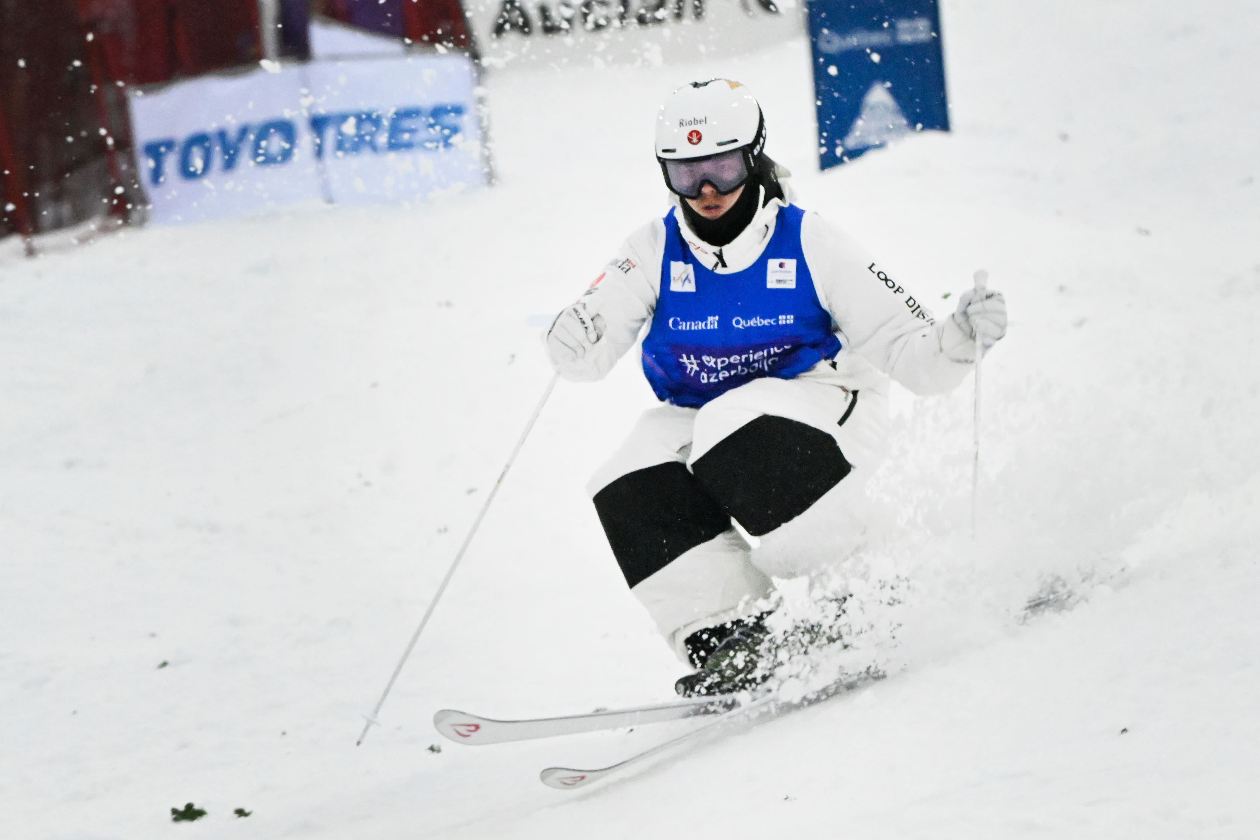 Mikaël Kingsbury relatou sua 100ª vitória na Coupe do mundo dos chefes, vendredi soir, antes dos siens na estação de esqui Val Saint-Côme, em Lanaudière.