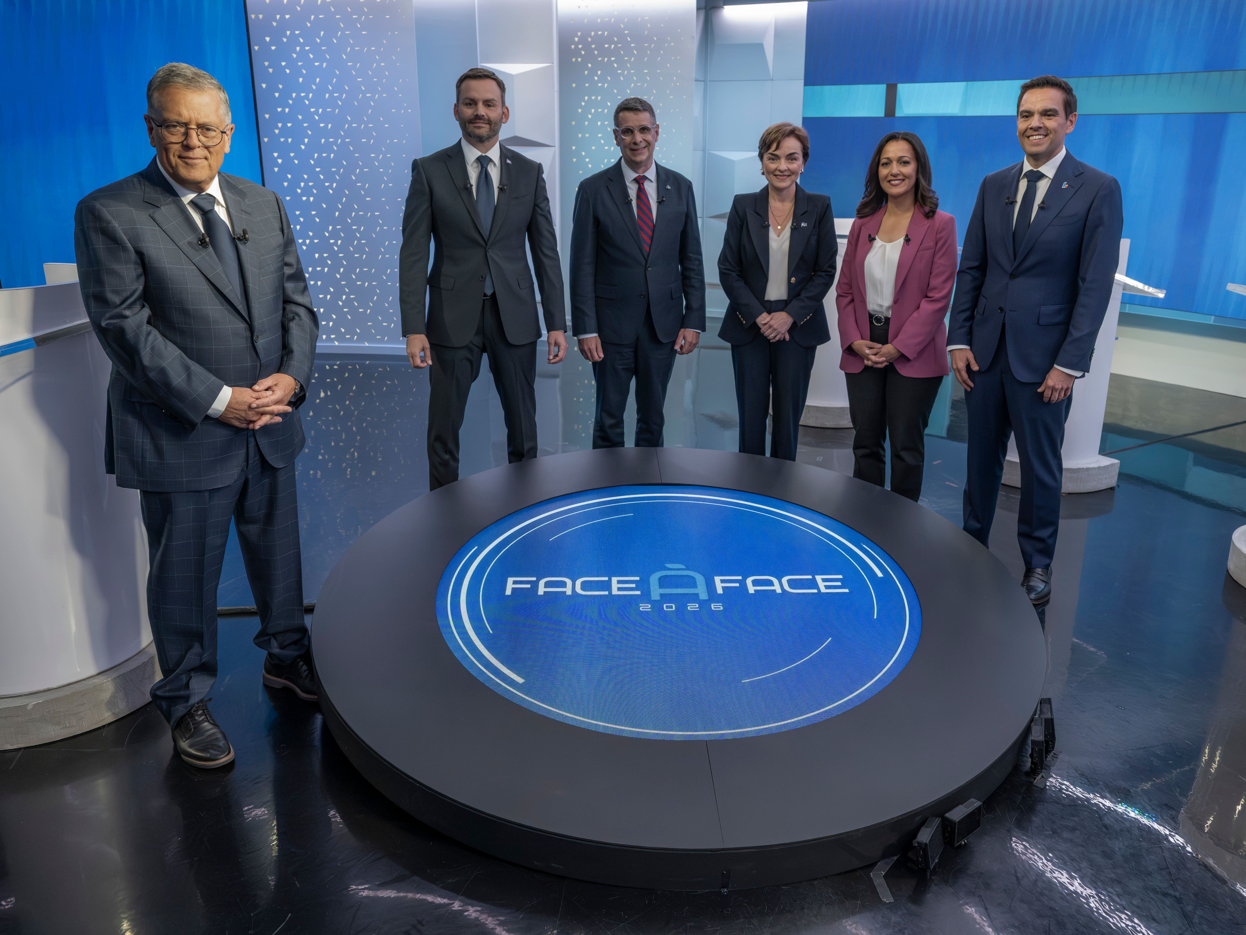 EN DIRECT | Face-à-Face 2026: suivez le débat entre les 5 chefs