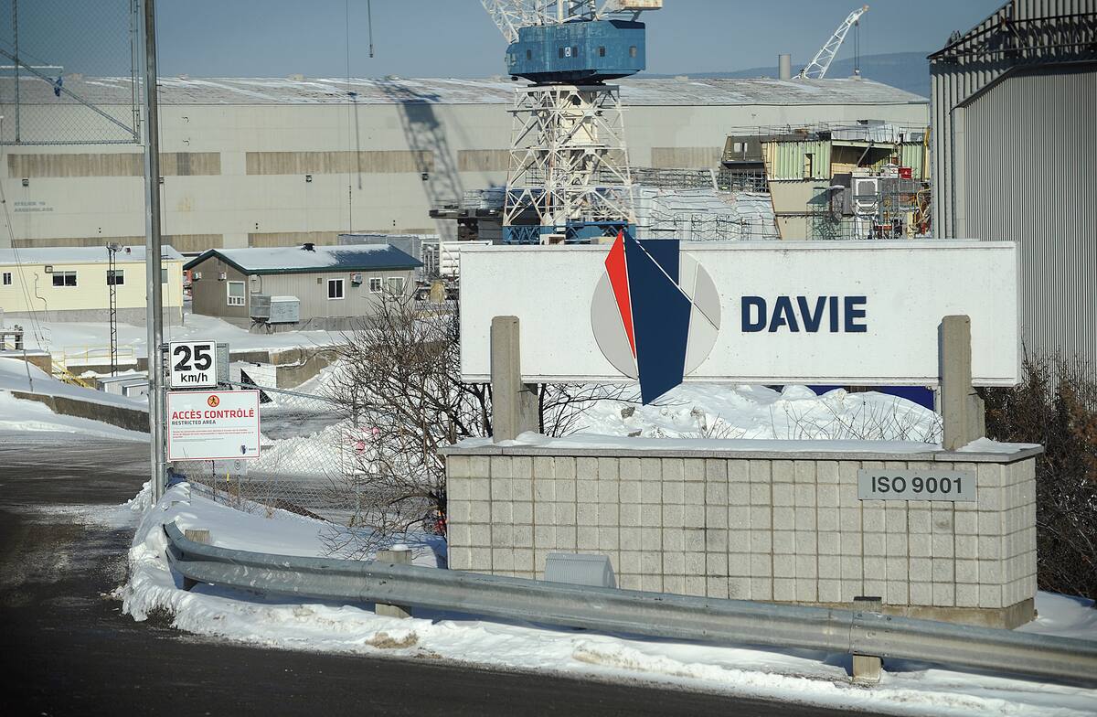 Un contrat de 14 M $ pour r&eacute;parer un brise-glace au chantier Davie