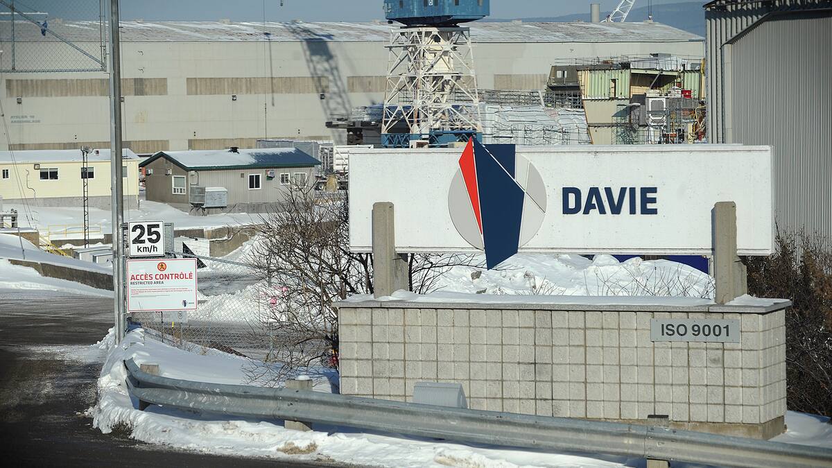 Un contrat de 14 M $ pour réparer un brise-glace au chantier Davie