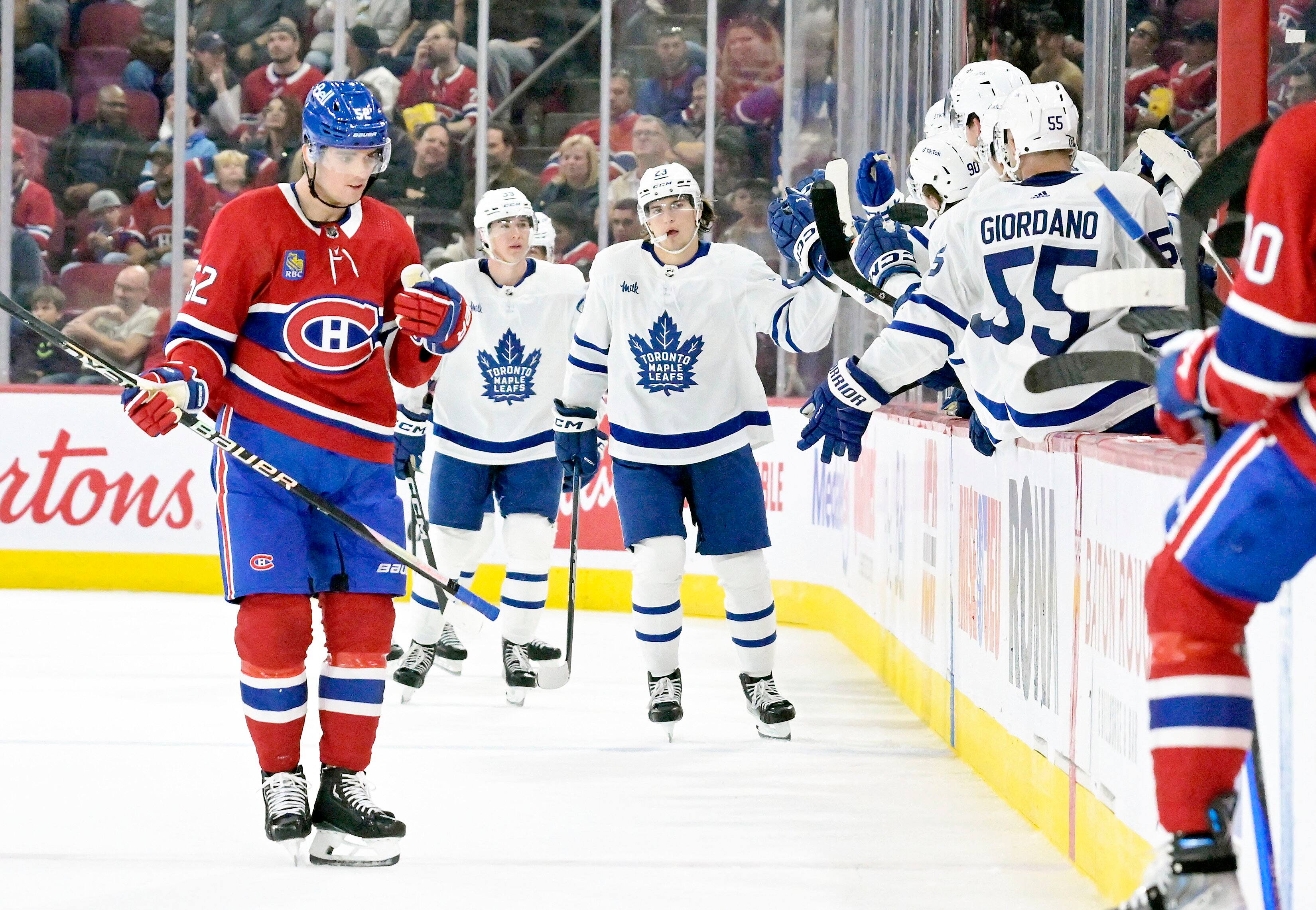 D&eacute;faite de 2 &agrave; 1: Le Canadien se r&eacute;veille trop tard face aux Maple Leafs