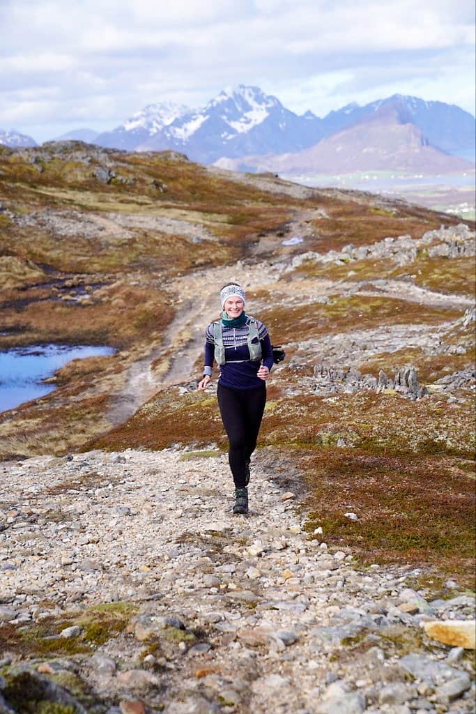 Toolia Ulvik en la carrera de montaña en Noruega en la primavera de 2025