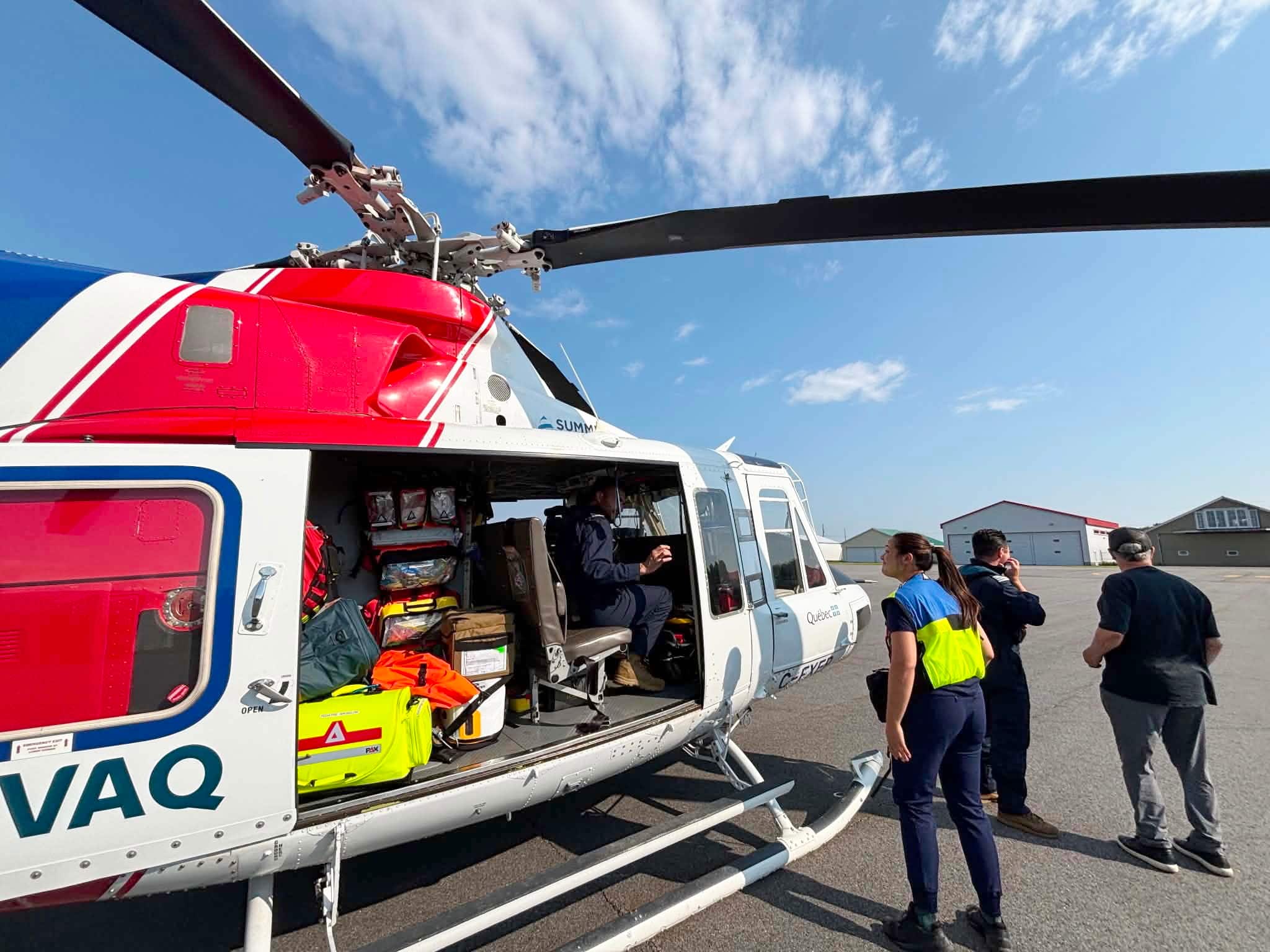 Des malades héliportés à plus de 200 km/h: voici le transport médical par hélicoptères de Santé Québec