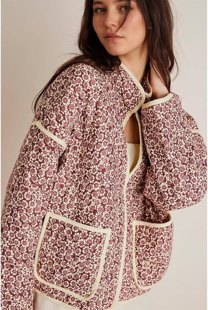 Ensemble Veste Printemps Double Poche + Jupe Trapèze Taille Haute Pour Femme - M