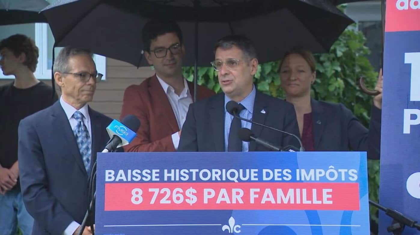 Éric Duhaime promet une économie de plus de 8700$ par ménage sur 5 ans en baisses d’impôt