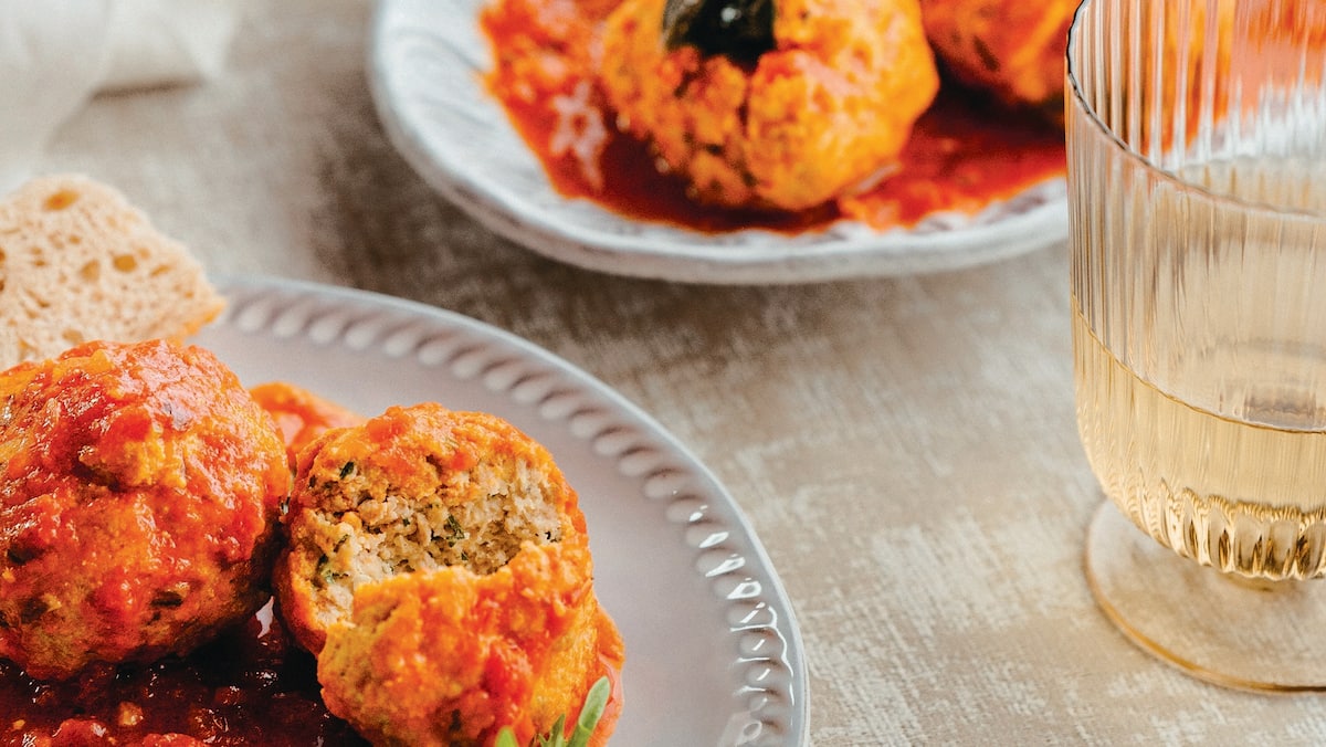 Polpette di vitello : la recette de boulettes de viande en sauce tomate d'Elena Faita