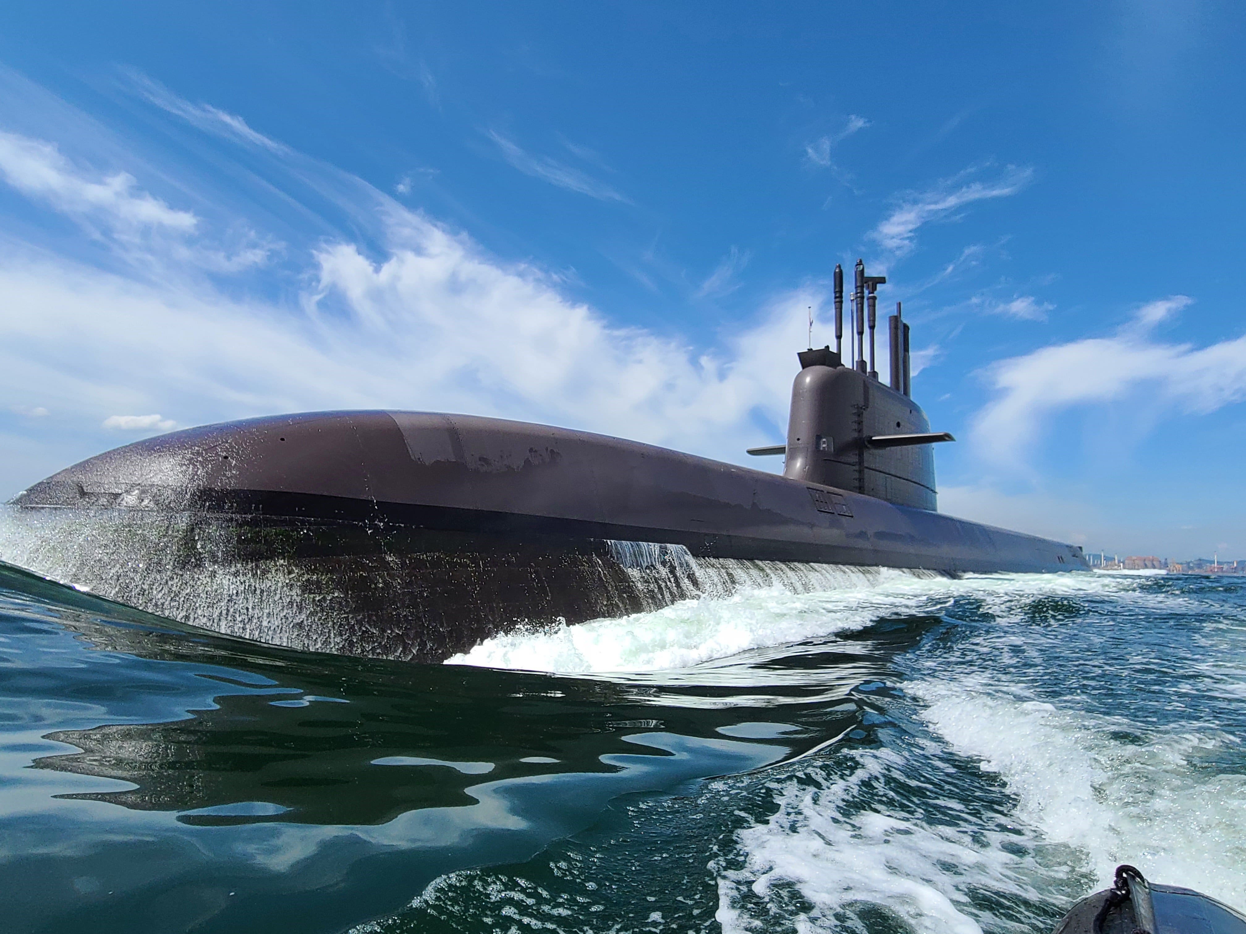 Two South Korean submarines surface at Victoria port