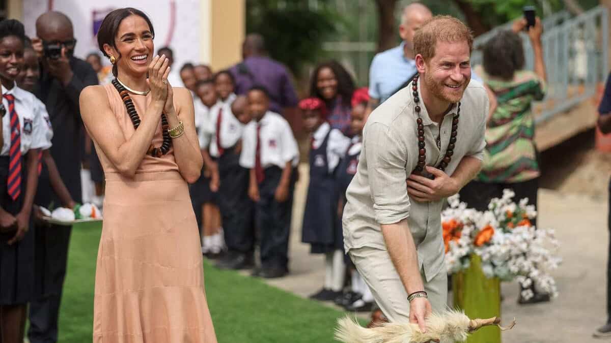 Le prince Harry et son épouse Meghan en visite au Nigeria