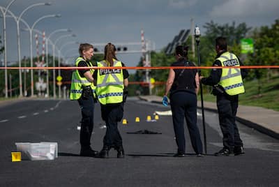 Jose Luis Raymond, 34, leaves court in Longueuil, Monday, Nov. 6, 2023, after pleading guilty to the charges against him. Killed a pedestrian on June 24, 2022 in Brossard. MAXIME DELAND/AGENCY QMI