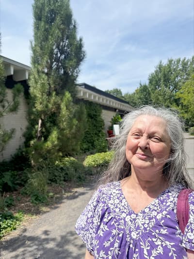 Mercedes Álvarez, de 65 años, de Montreal, en Parc Laurier.