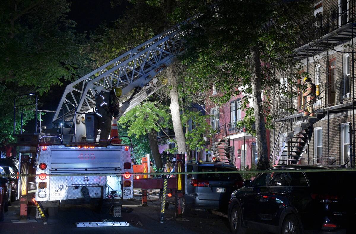 Une femme bless&eacute;e dans l'incendie d&rsquo;un b&acirc;timent r&eacute;sidentiel &agrave; Montr&eacute;al