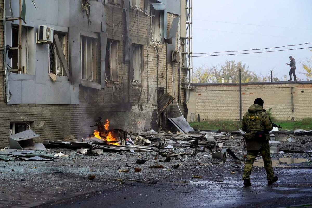 Ukrainian attack on Russian-occupied Melitopol