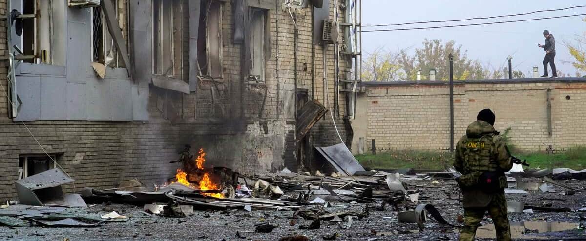 Ukrainian attack on Russian-occupied Melitopol Ukrainian attack on Russian-occupied Melitopol