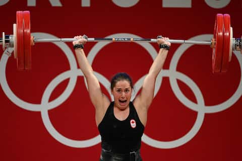 Quebec weightlifter Maud Charon covered himself with gold