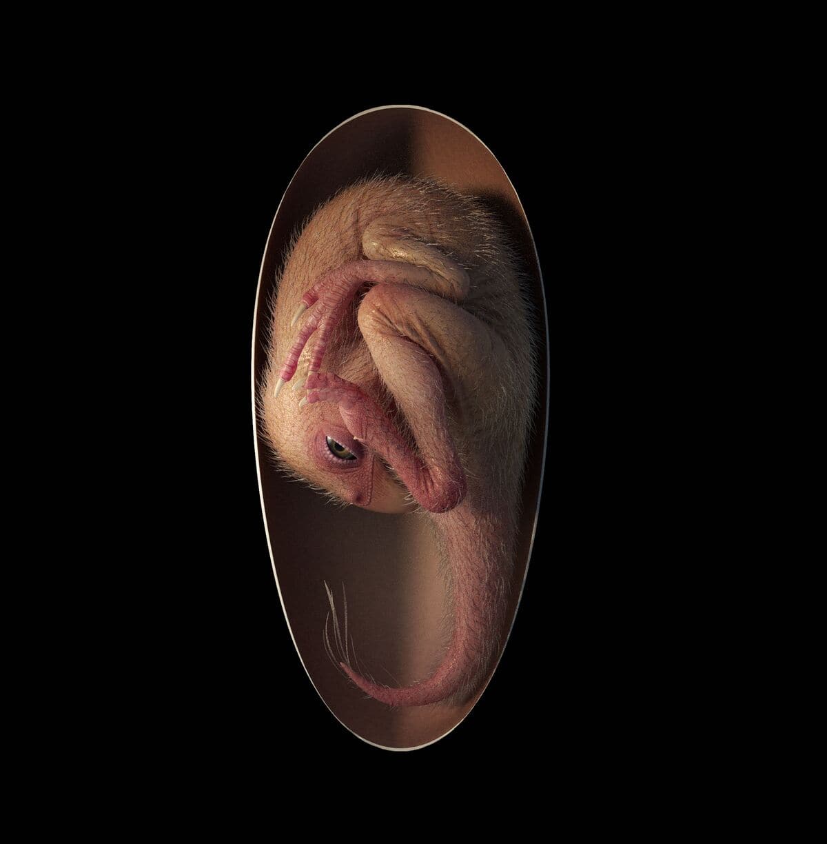 Un embryon de dinosaure parfaitement fossilis&eacute; s'appr&ecirc;tait &agrave; &eacute;clore comme un oiseau