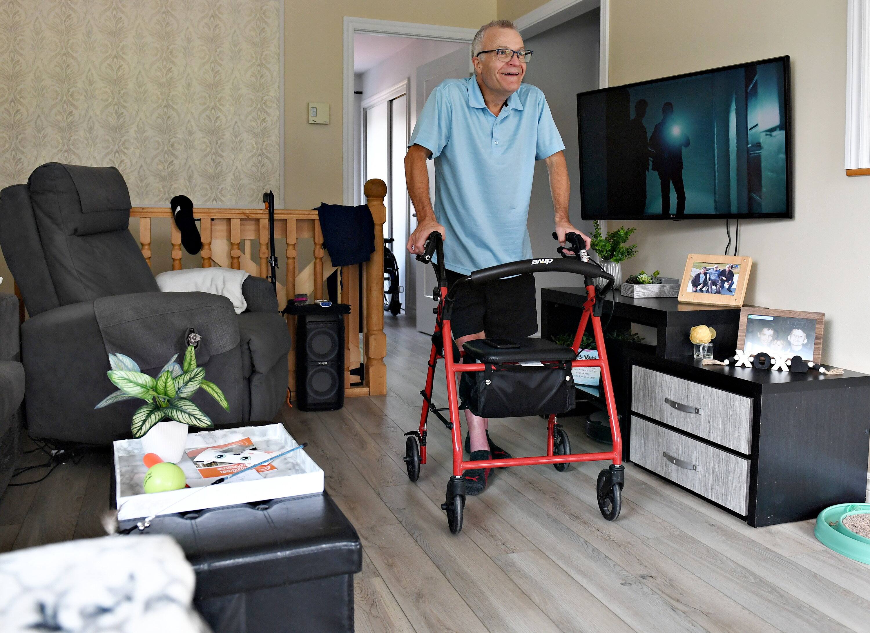 Martin Lavoie nous a fait visiter sa maison adaptée à la Malbaie, en mai dernier.