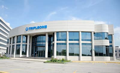 Portraits of James William Awad and his building sold for $6.5 million last month.