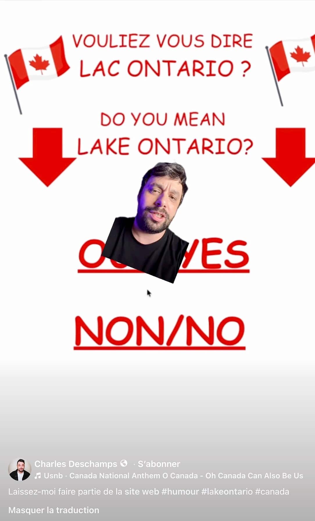 L'humoriste Charles Deschamps a créé un faux site web officiel pour le «Lake America» de Donald Trump.