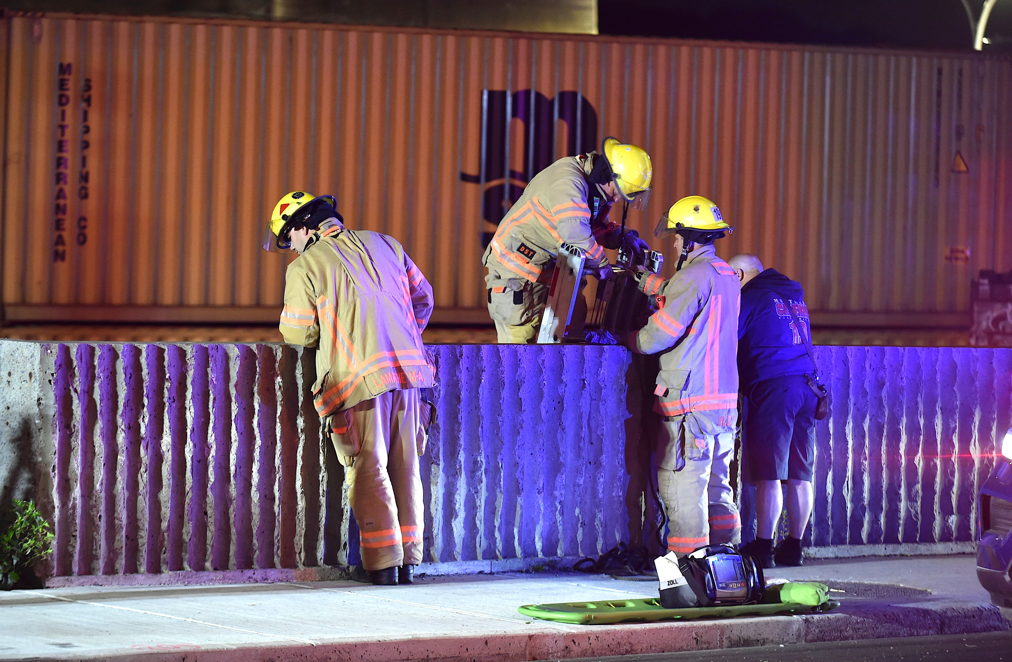 Un employé est mort sur le coup après avoir été percuté par un train sur les rails du Port de Montréal, à la hauteur de la rue Notre-Dame Est et de l’avenue de Lorimier à Montréal, lors d’un accident de travail survenu vers 3h, le samedi 12 septembre 2026.
PASCAL GIRARD/AGENCE QMI