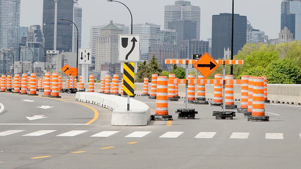 Deux évènements sportifs majeurs à Montréal embourbés dans les chantiers routiers et l’enfer des cônes orange