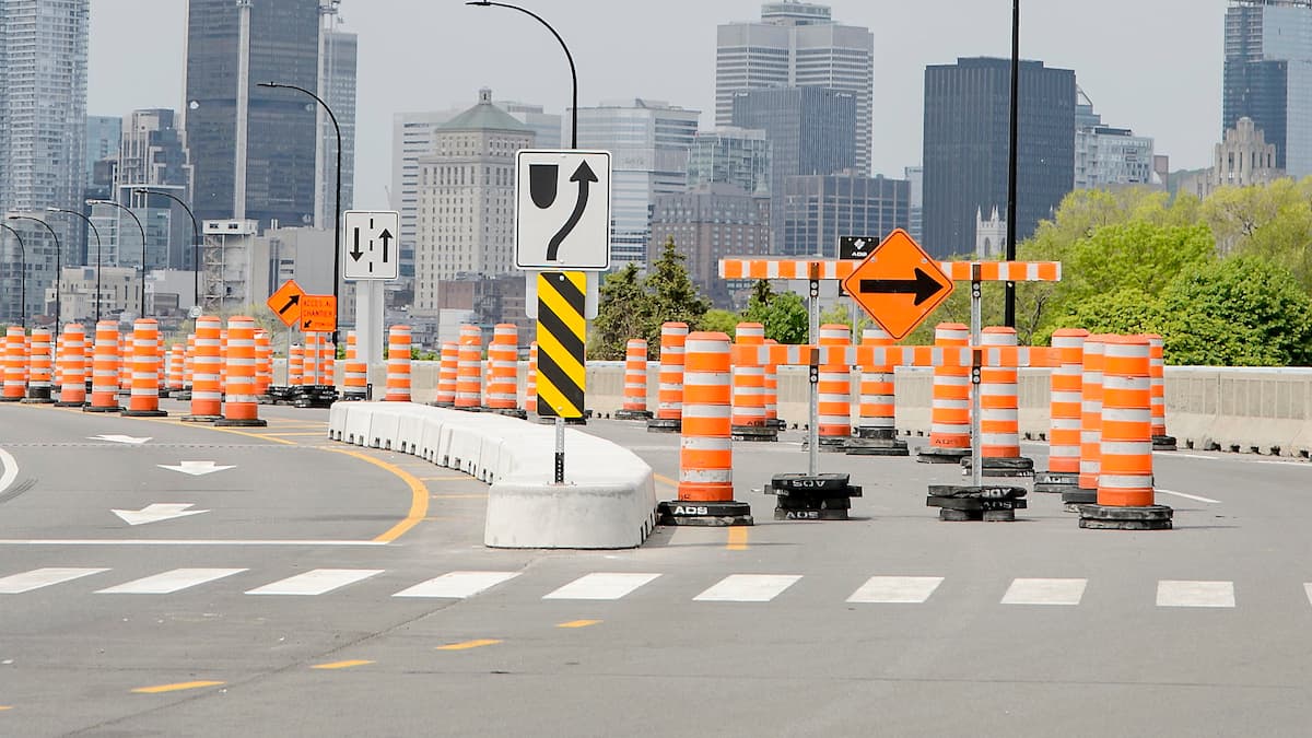 Deux évènements sportifs majeurs à Montréal embourbés dans les chantiers routiers et l’enfer des cônes orange