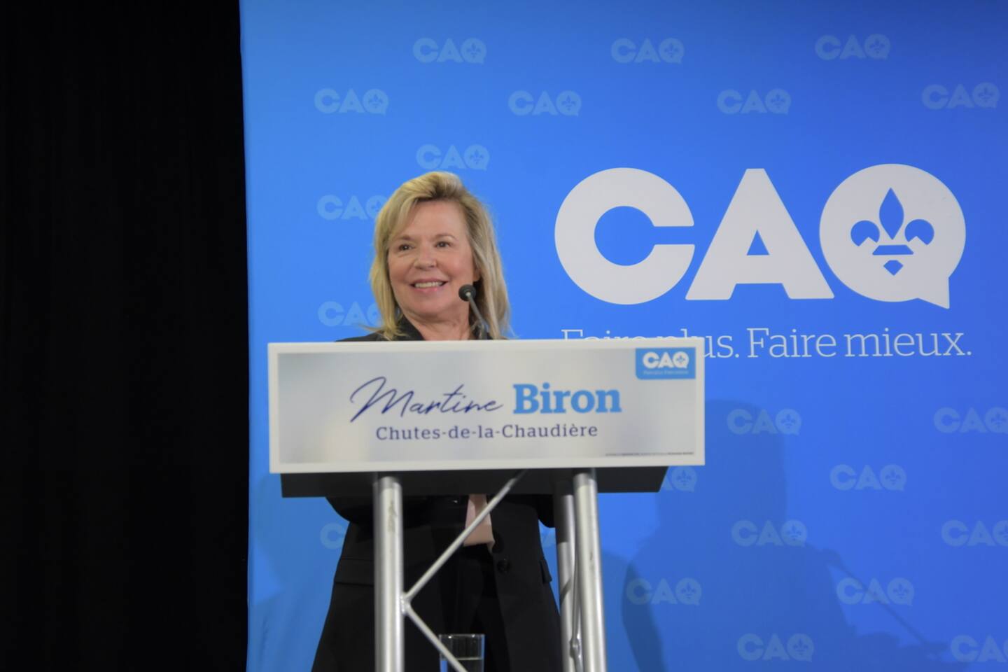 Officiellement candidate de la CAQ, Martine Biron défend le 3e lien