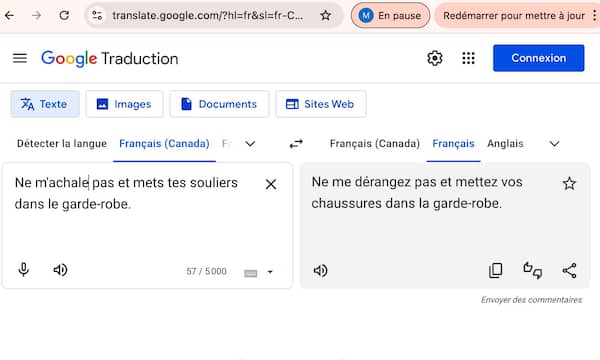 Tabarnac «Achaler», «magasiner», «capoter», «tabarnac»: Google traduit ...